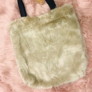 Faux Fur everyday tote bag